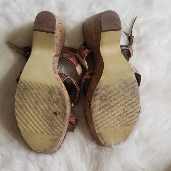 Sbicca of California platform cork shoes heels. 8 - Picture 6 of 8